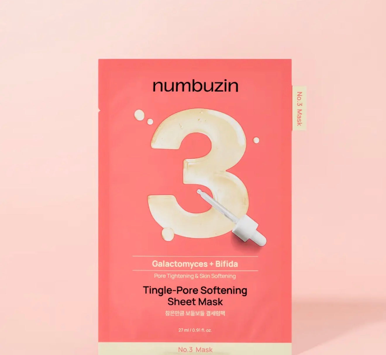 Numbuzin No.3 Tingle-Pore Softening Sheet Maske