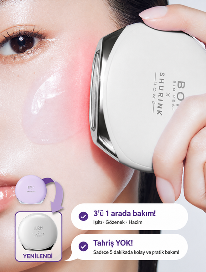 BOH Bio Heal Shurink Home Cilt Sıkılaştırma Cihazı ve Probioderm Collagen Remodeling Serum Seti