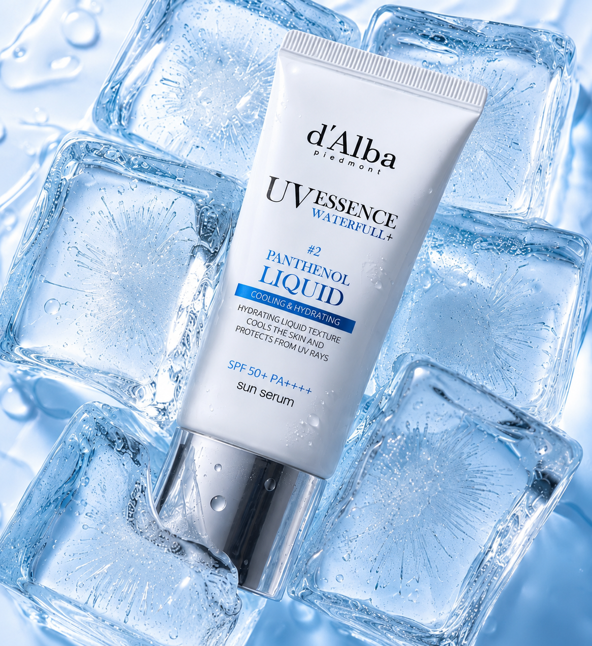 d’Alba Piedmont UV Essence Waterfull +2 Panthenol Liquid SPF50+ PA++++ Güneş Serumu Set 50 ml + 12 ml