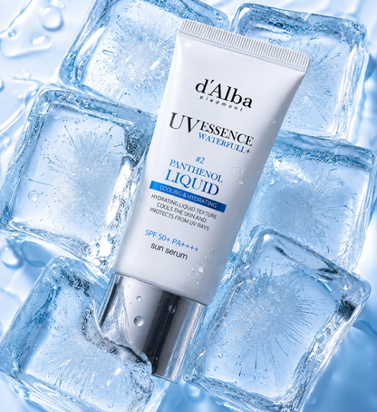 d’Alba Piedmont UV Essence Waterfull +2 Panthenol Liquid SPF50+ PA++++ Güneş Serumu Set 50 ml + 12 ml