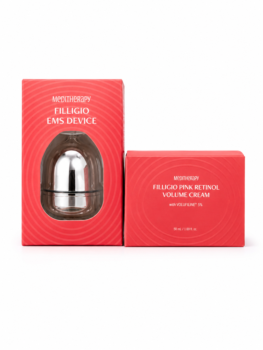 MEDITHERAPY Filligio EMS Device + Filligio Pink Retinol Volume Cream Set