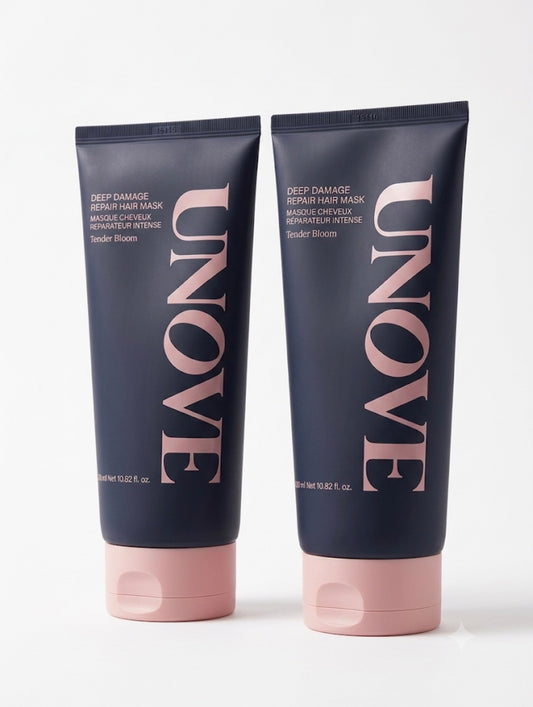 UNOVE Deep Damage Repair Hair Mask Tender Bloom 320 ml x2 Set