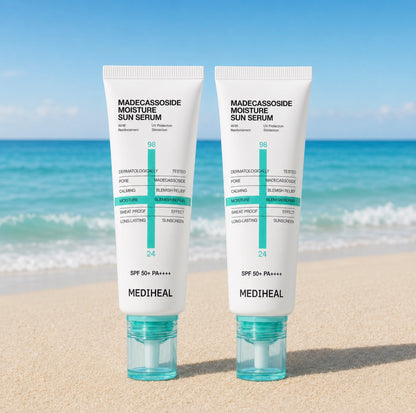 MEDIHEAL Madecassoside Moisture Sun Serum SPF50+ PA++++ (2’li Set)