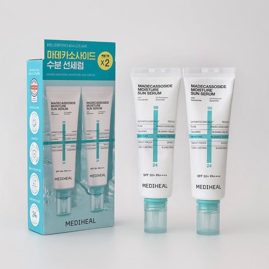 MEDIHEAL Madecassoside Moisture Sun Serum SPF50+ PA++++ (2’li Set)