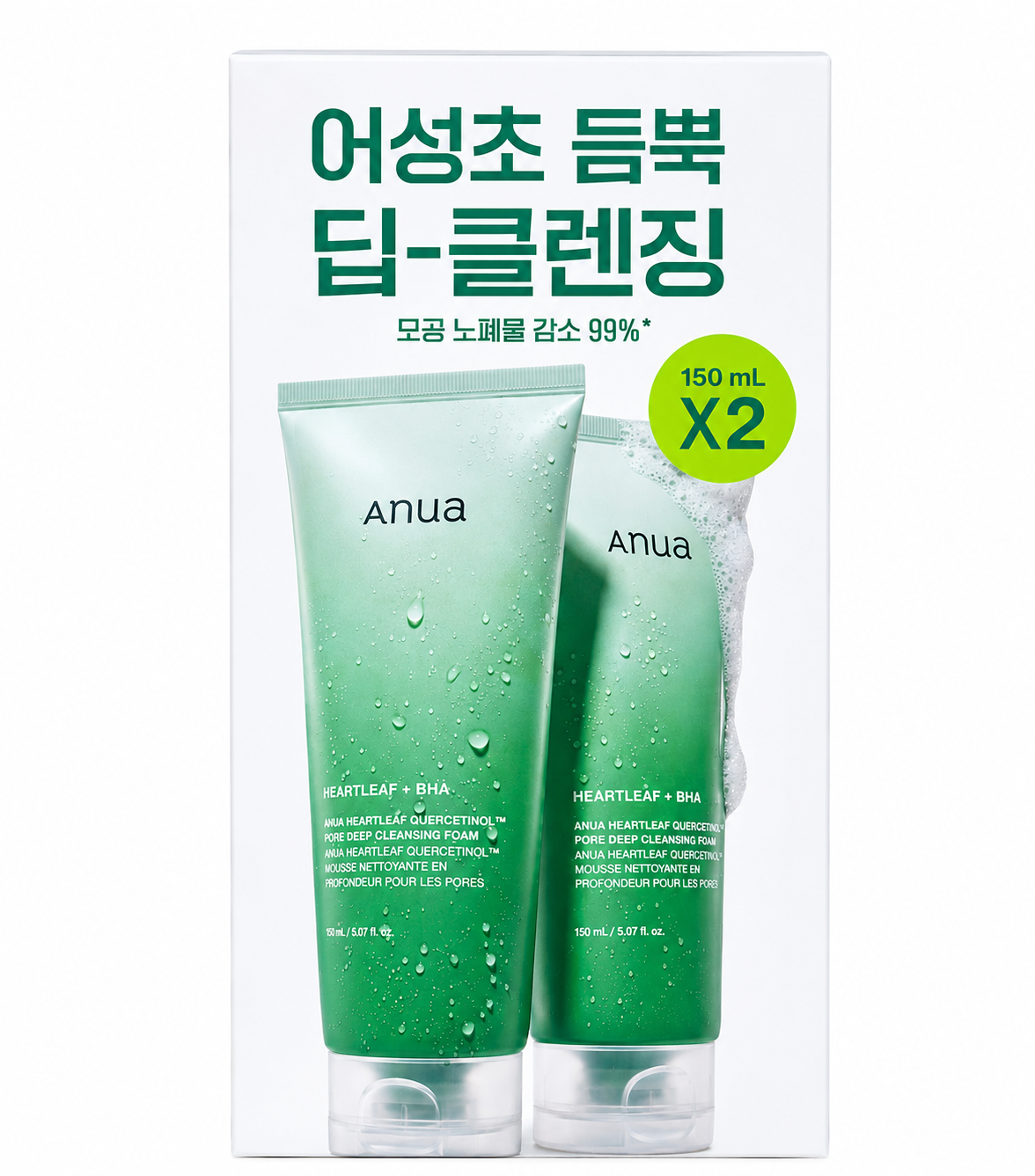 Anua Heartleaf Quercetinol Pore Deep Cleansing Foam