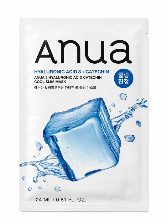 Anua Hyaluronic Acid 8 + Catechin Cool Slim Maske
